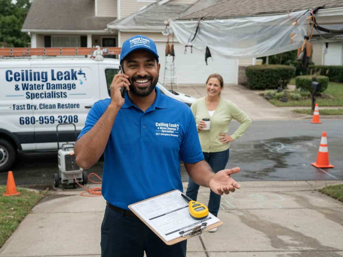 Ceiling Leak Cleanup Kasbeer, IL FAQs